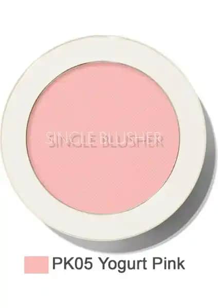 The Saem Sebum Kontrolü Sağlayan Tekli Toz Allık Yogurt Pink Güçlü Pigmentasyon ve Doğal Görünüm