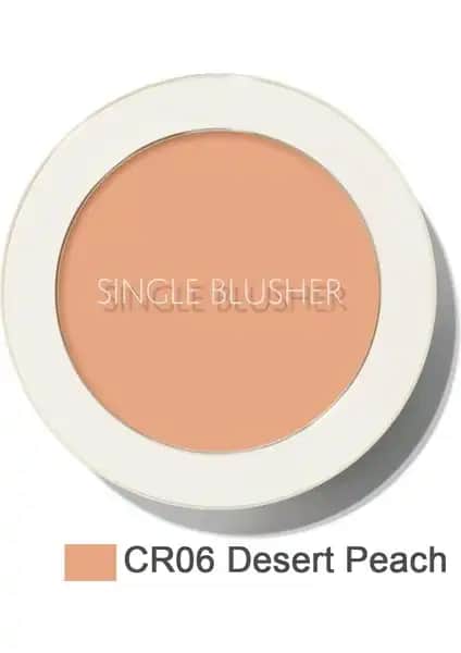 The Saem Single Blusher Desert Peach Allık ile doğal ve kalıcı makyaj deneyimi
