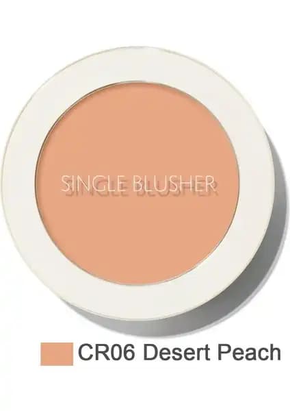 The Saem Single Blusher Desert Peach Allık ile doğal ve kalıcı makyaj deneyimi