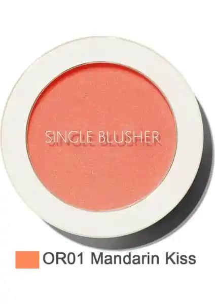 The Saem Single Blusher Mandarine Kiss: Doğal Görünüm İçin Kaliteli ve Uzun Süre Dayanan Allık