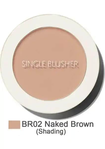 The Saem Single Blusher Naked Brown: Doğal Görünüm ve Uzun Süre Kalıcılık Sağlayan Allık