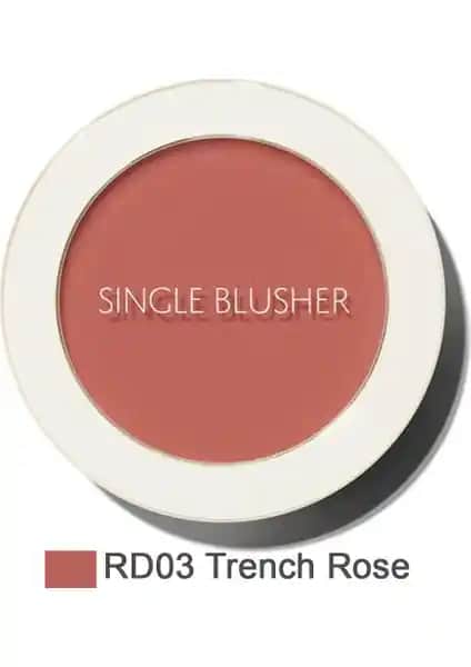 The Saem Single Blusher Trench Rose Allık ile Doğal ve Kalıcı Makyaj Deneyimi