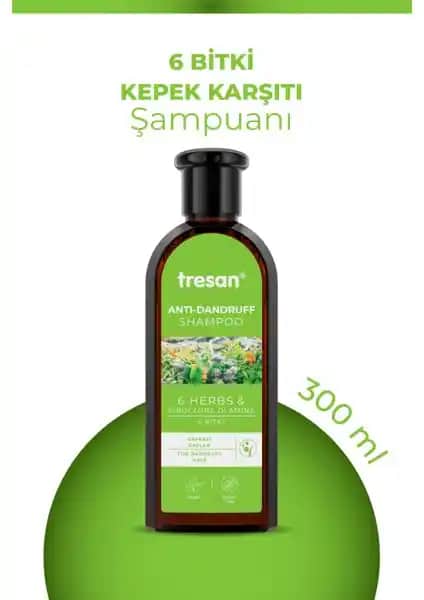 Tresan 6 Bitki Bakım Şampuanı Kepek ve Yağ Dengesini Düzenleyen Doğal Çözüm