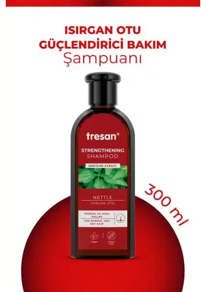 Tresan Isırgan Otu Dökülme Karşıtı ve Bakım Şampuanı Saç Güçlendirme ve Sağlıklı Görünüm İçin