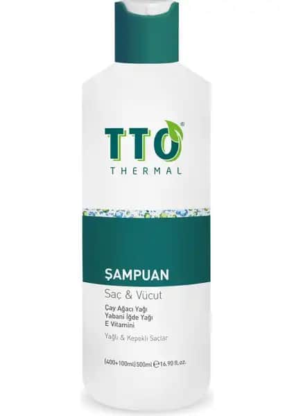 TTO Saç ve Vücut Şampuanı Beyaz 500 ml doğal içeriklerle çok yönlü bakım sağlar