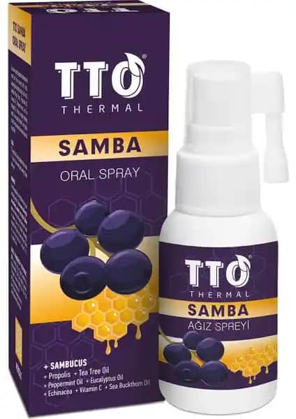 TTO Samba Ağız Spreyi 30 ml doğal içerikleriyle gün boyu ferahlık ve ağız sağlığını destekler