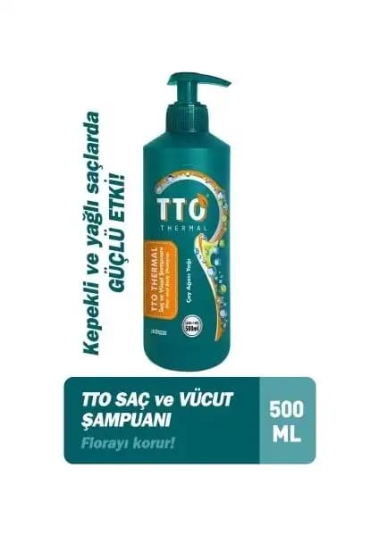 TTO Thermal Saç ve Vücut Şampuanı Doğal İçeriklerle Güçlendirilmiş Bakım Ürünü