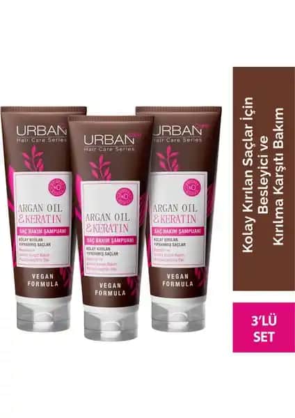 Urban Care Argan Yağı ve Keratin İçeren Kolay Kırılan Saçlar İçin Şampuan