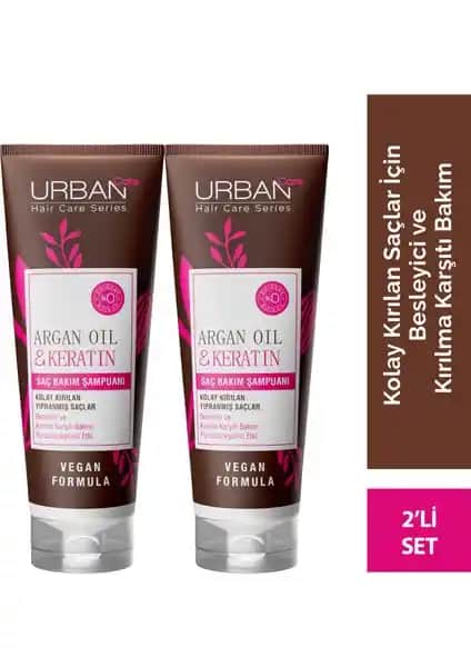 Urban Care Argan Yağı ve Keratin İçeren Şampuan Saç Güçlendirme ve Parlaklık Sağlar