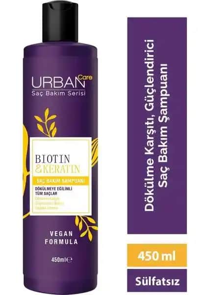 Urban Care Biotin & Keratin Şampuan Dökülmeye Eğilimli Saçlar İçin Güçlendirici Çözüm