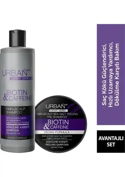 Urban Care Biotin ve Kafein İçeren Saç Bakım Seti Sağlıklı ve Güçlü Saçlar İçin Etkili Çözüm