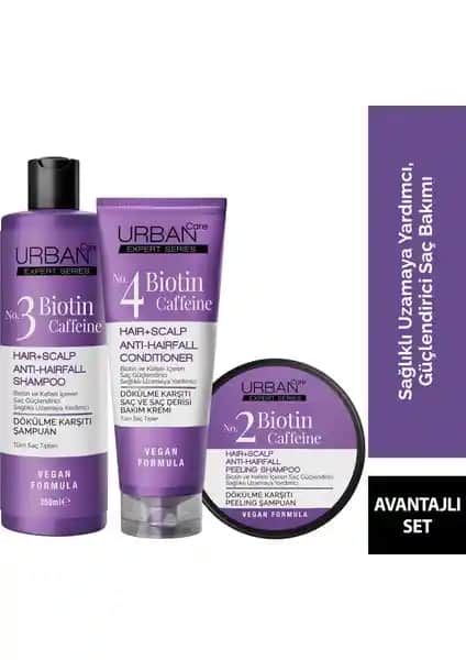 Urban Care Expert Biotin ve Kafein Şampuan Seti ile Saç Sağlığını Güçlendirin