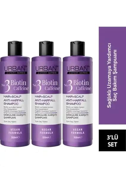 Urban Care Expert Biotin ve Kafein Şampuanı Saç Sağlığını Destekleyen Doğal Bakım Ürünü
