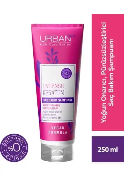 Urban Care Intense Keratin Şampuanı Yıpranmış Saçlar İçin Güç ve Parlaklık Sağlar