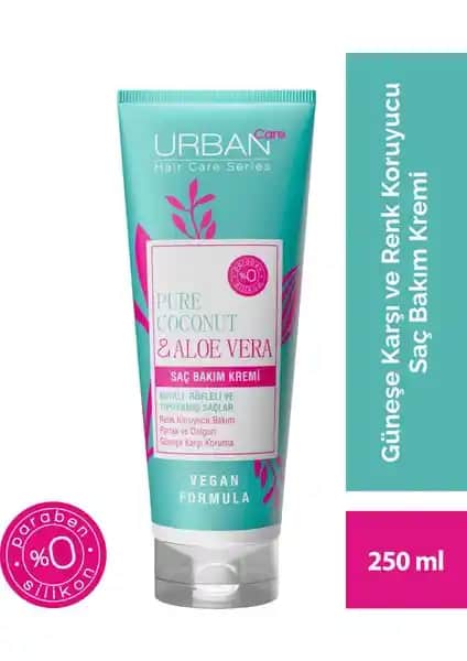 Urban Care Pure Coconut Aloe Vera Saç Bakım Kremi Doğal ve Güçlendirici Saç Bakımı Ürünü