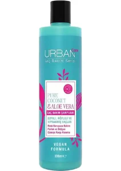 Urban Care Pure Coconut Aloe Vera Saç Bakım Şampuanı Doğal İçeriklerle Saçlara Sağlıklı Görünüm Kazandırır