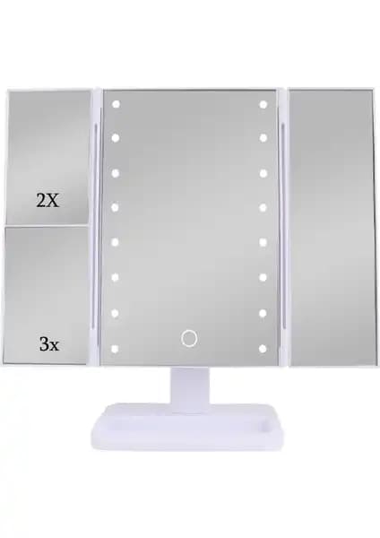 Urzuva Mk-14 Makyaj Aynası: LED Işıklı ve Büyüteçli Modern Tasarım Ayrıntılı Kullanım
