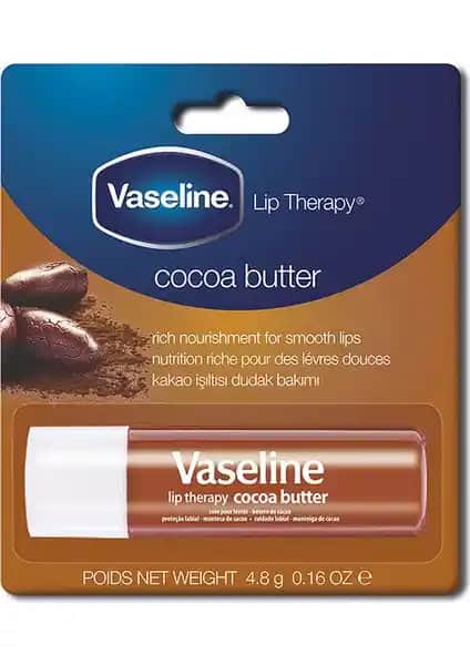 Vaseline Kakao Yağlı Dudak Balmı: Doğal İçeriklerle Derin Nem ve Pürüzsüz Dudaklar