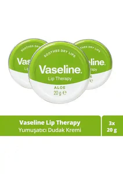 Vaseline Lip Therapy Aloe Vera Dudak Kremi: Nemlendirici ve Parlaklık Sağlayan Doğal Bakım Ürünü