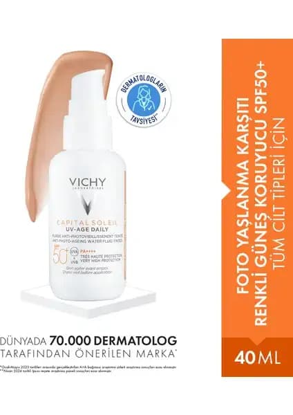Vichy Capital Soleil Foto Yaşlanma Karşıtı Renkli Güneş Koruyucu SPF50+ İncelemesi ve Kullanıcı Yorumları