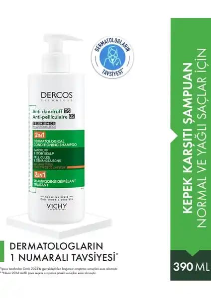 Vichy Dercos 2’si 1 Arada Kepek Karşıtı ve Nemlendirici Şampuan İncelemesi