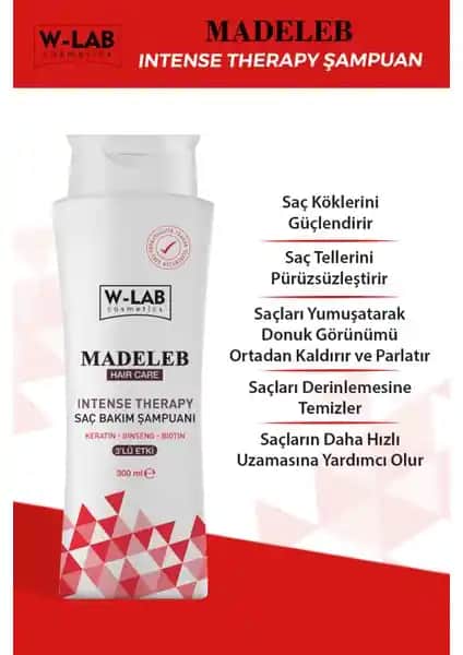 W-Lab Madeleb Keratin Şampuanıyla Saçlarınızı Güçlendirin ve Canlılık Kazanın