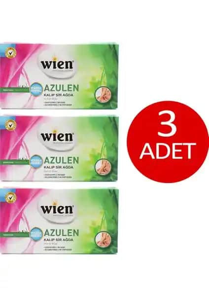 Wien Kalıp Sir Ağda Azulen 3'lü Hassas Ciltler İçin Yatıştırıcı ve Kolay Kullanım Sağlayan Ürün