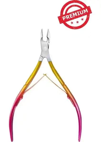 Xolo Neon Kırmızı Cobalt Profesyonel Manikür Et Pensi İnce Ağız 12 Aylık Garantiyle