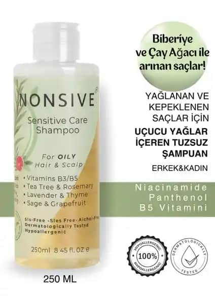 Yağlı Saçlar İçin Doğal Çözüm Sunan Nonsive Shampoo Type-3 Üretici ve İçerik Özellikleri