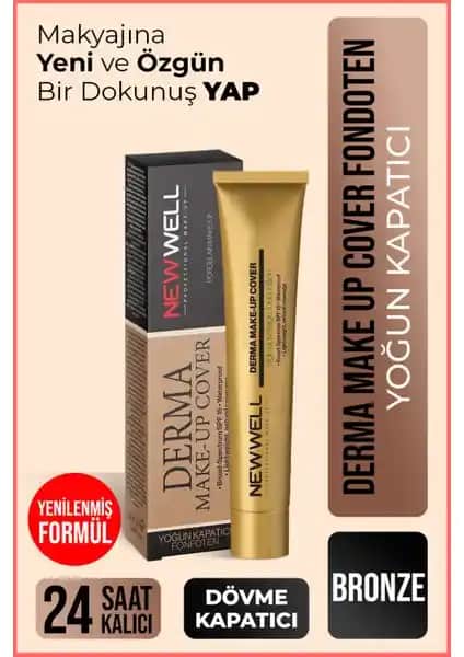Yeni Well Derma Makeup Cover Yoğun Kapatıcı Fondöten 15 SPF ile Kusursuz Makyaj İçin