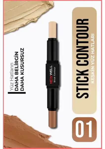 Yeni Well Stick Contour No 01 ile Yüz Hatlarınızı Belirginleştirin ve Doğal Görünüm Elde Edin
