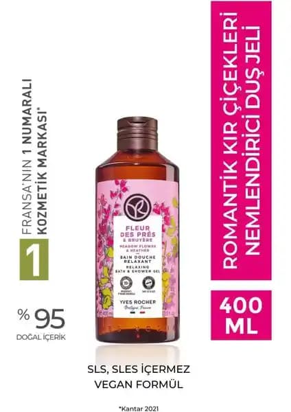 Yves Rocher Nemlendirici Duş Jeli Romantik Kır Çiçekleri Doğadan İlham Alan Temizlik Deneyimi