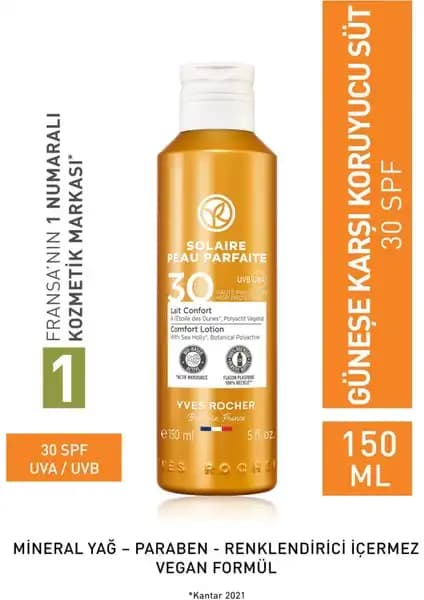 Yves Rocher SPF 30 Güneş Koruyucu Losyon: Yüksek Koruma ve Doğal İçeriklerle Güvenli Güneş Bakımı