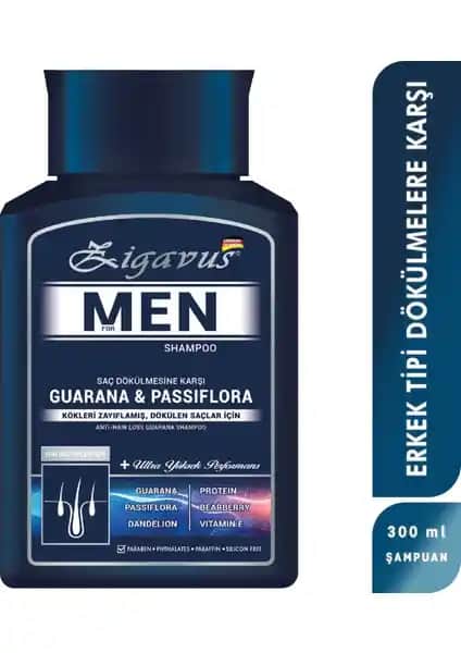 Zigavus Erkekler İçin Güçlendirici ve Doğal Saç Bakım Şampuanı 300 ml