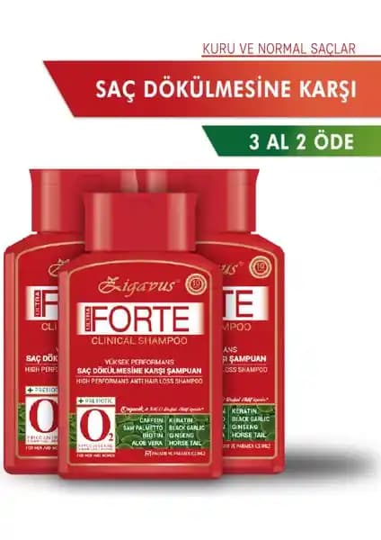 Zigavus Forte Ultra Clinical Yağlı Saçlar İçin Güçlendirici ve Dökülme Karşıtı Şampuan