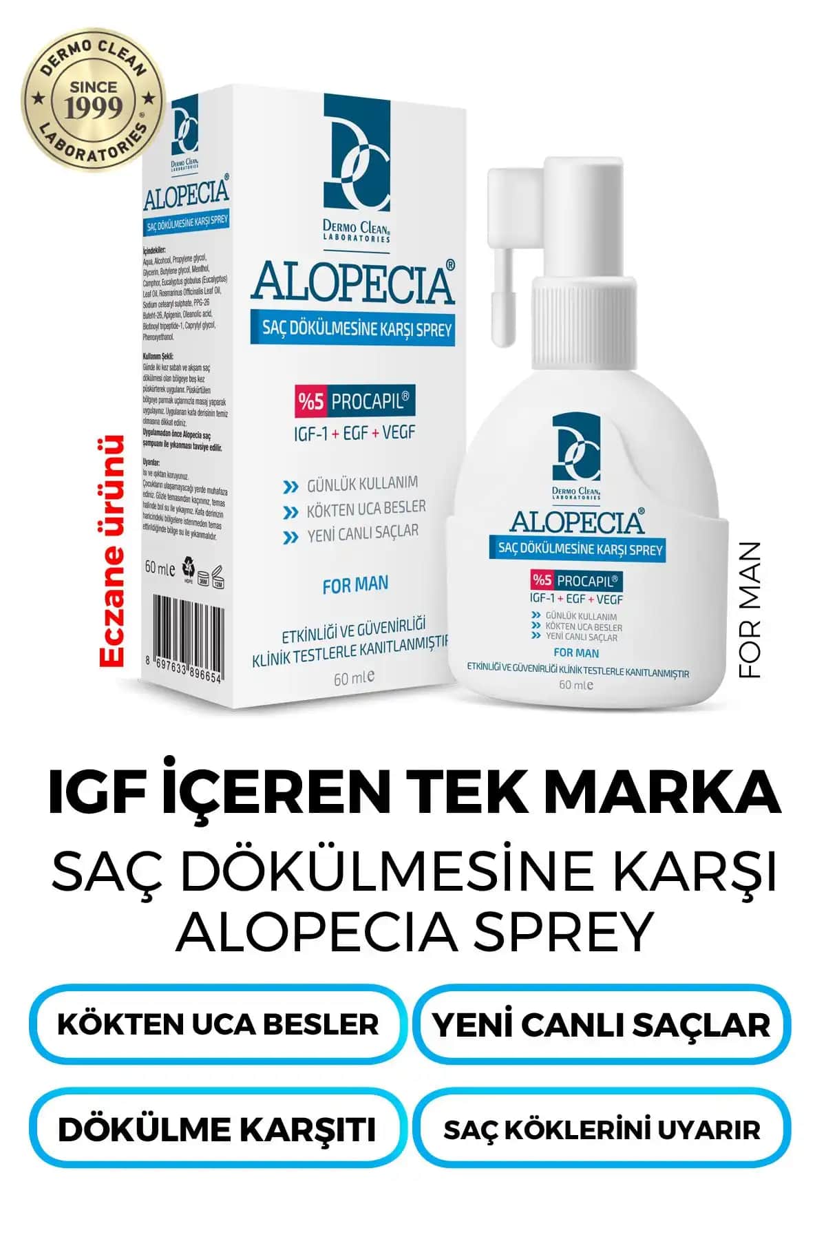 2025'te Saç Dökülmesine Son: Alopecia Procapil ve IGF ile Güçlü Çözüm