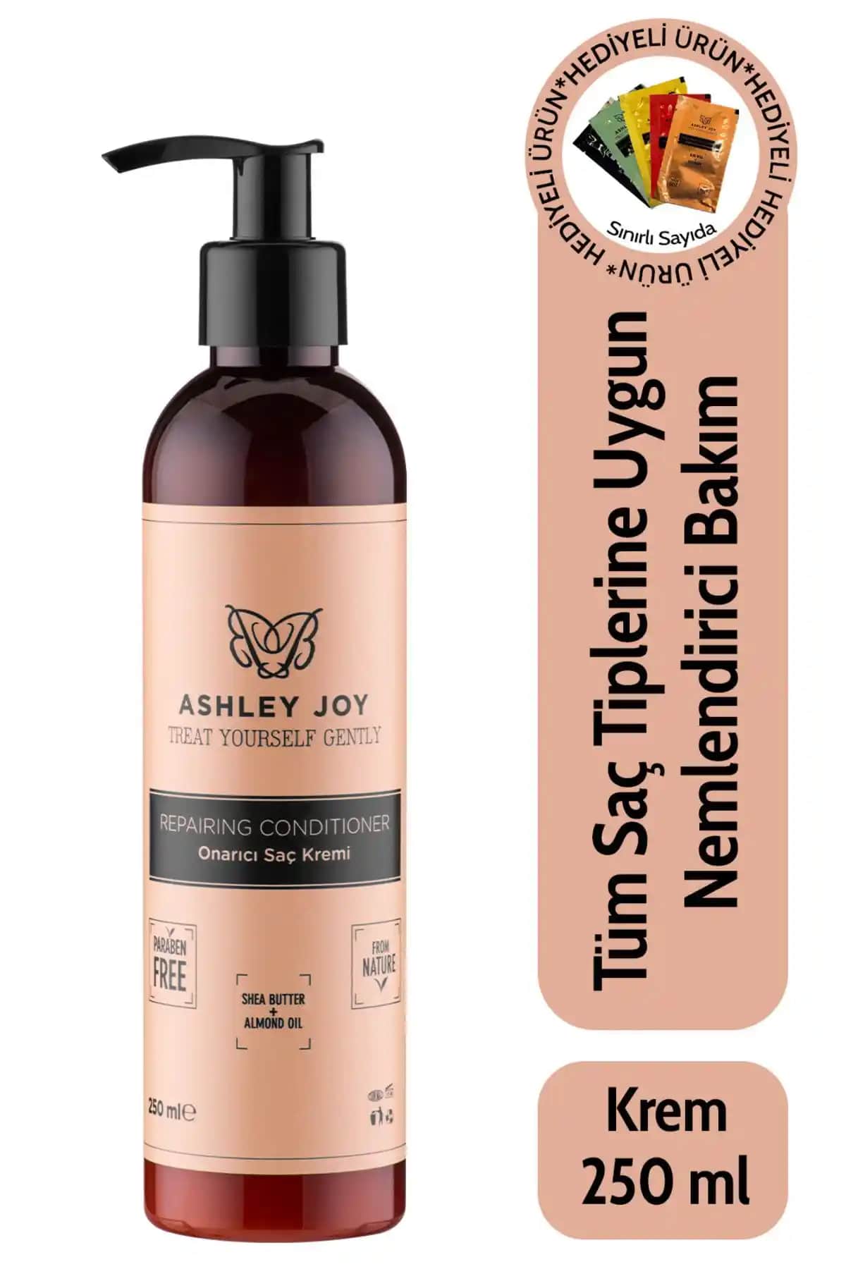Ashley Joy Badem Yağı İçeren Onarıcı Saç Bakım Kremi: Doğal ve Güçlü Saçlar İçin Uygun Çözüm