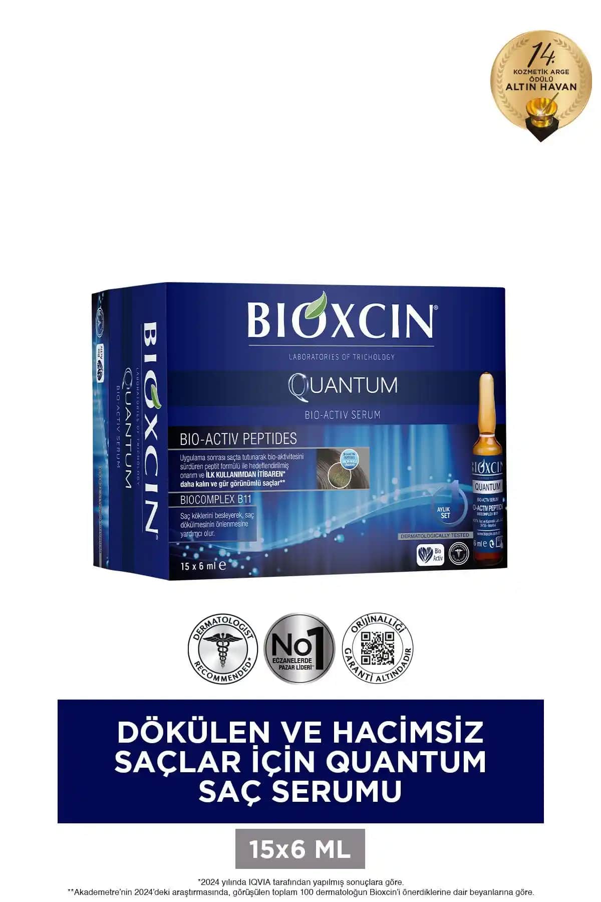 Bioxcin Quantum Ekstra Hacim ve Bakım Serumu ile Saçlarınızda Güç ve Dolgunluk Sağlayın