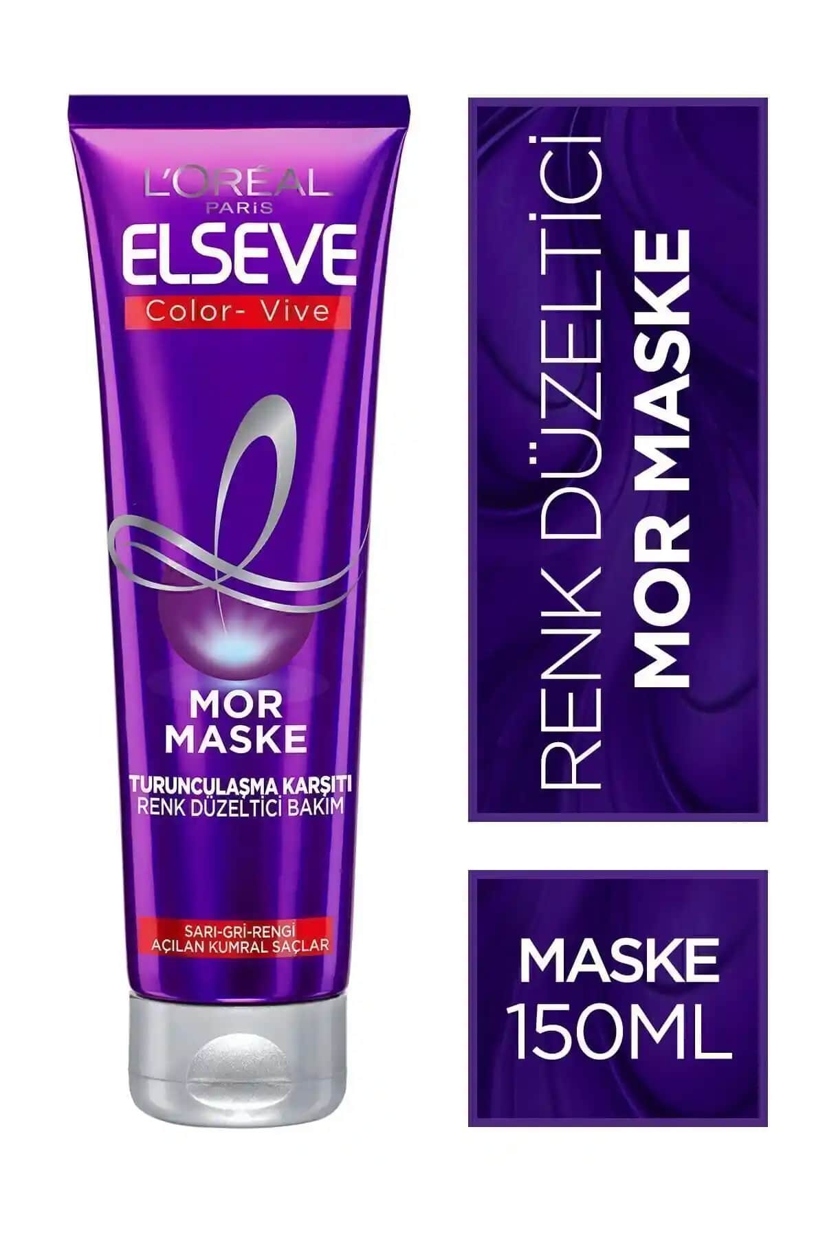 Elseve Color-vive Mor Maske: Renk Koruma ve Parlaklık Sağlayan Doğal Saç Bakım Ürünü