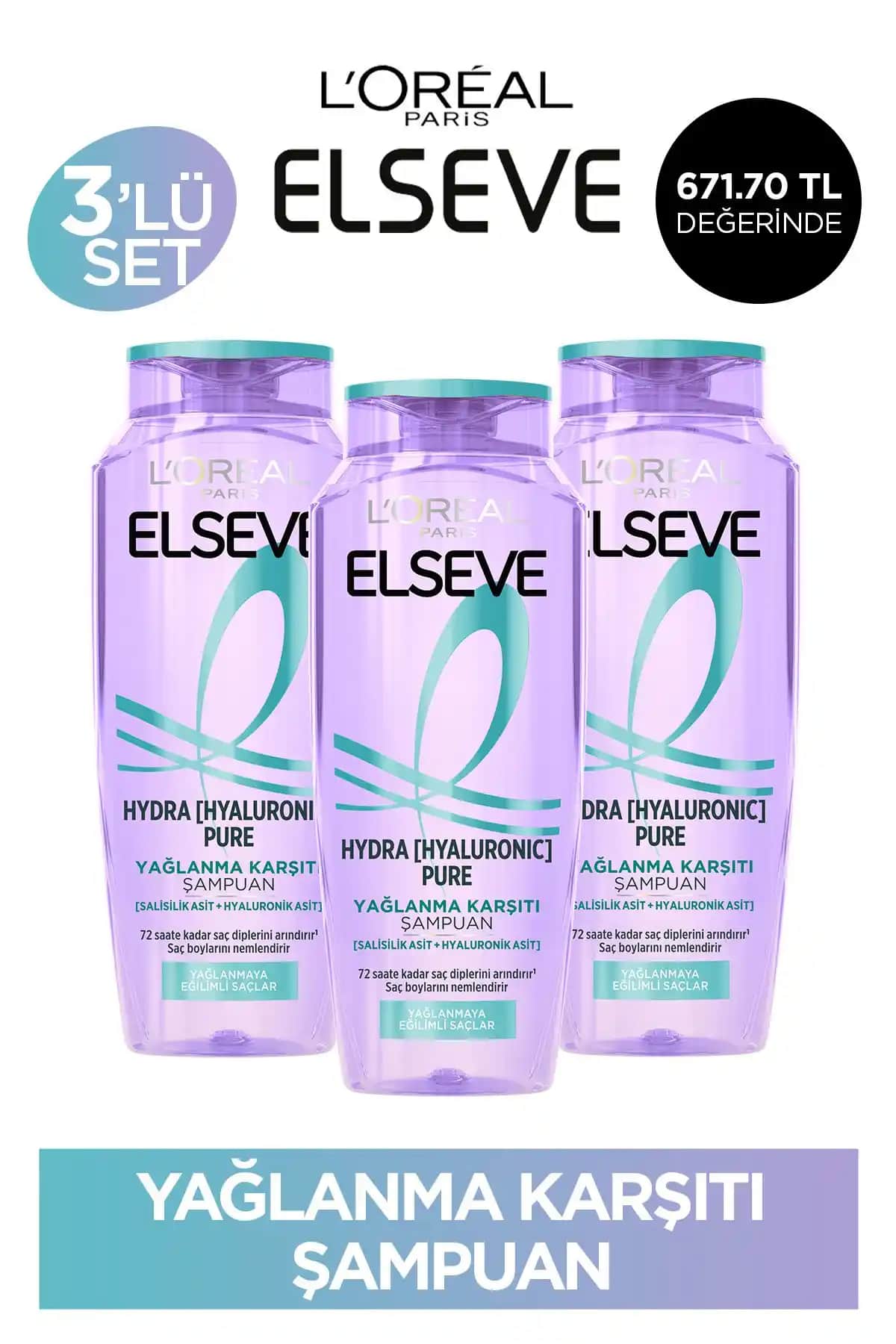 Elseve Hydra Pure Salisilik Asit İçeren Yağlanma Karşıtı Nemlendirici Şampuan İncelemesi