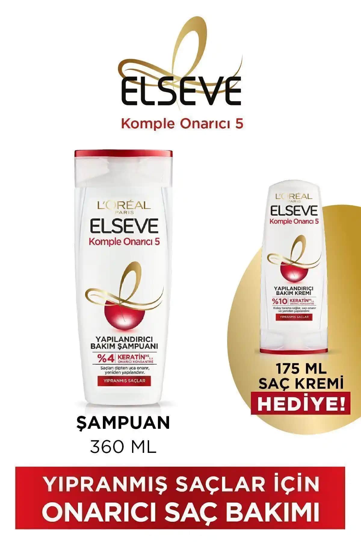 Elseve Onarıcı Saç Bakım Seti: İnce Tellilere Özel Güçlendirici ve Yenileyici Çözüm