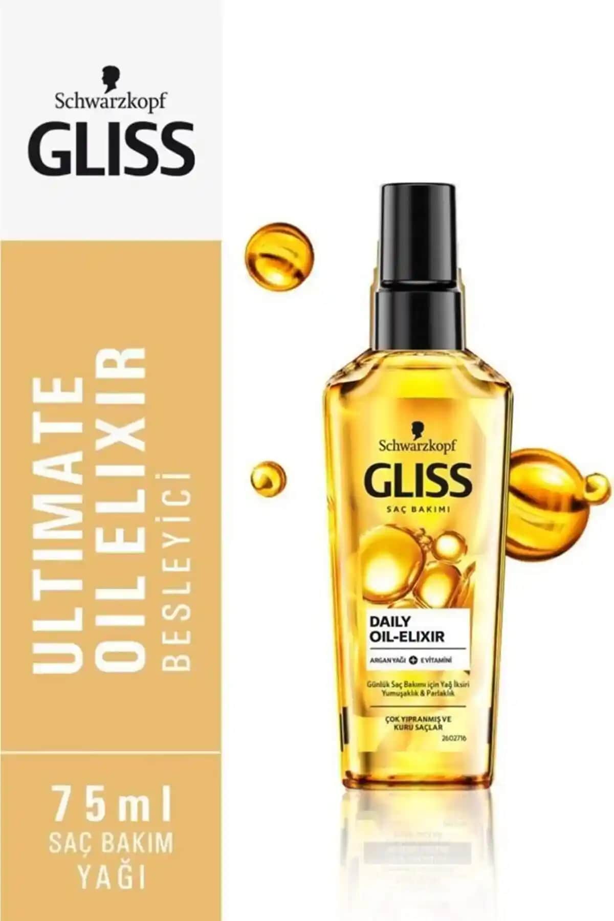 Gliss Saç Bakım Serumu Oil Elixir Doğal ve Çok Yönlü Saç Bakım Çözümü