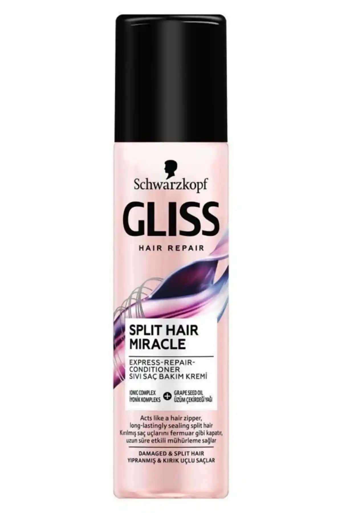Gliss Splıt Hair Miracle Sıvı Saç Kremi: Nemlendirici ve Parlaklık Sağlayan Saç Bakım Ürünü