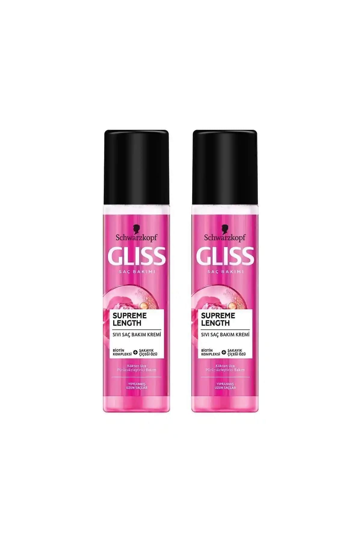 Gliss Supreme Length Uzun Saçlar İçin Durulanmayan Sıvı Saç Kremi İncelemesi ve Kullanım İpuçları