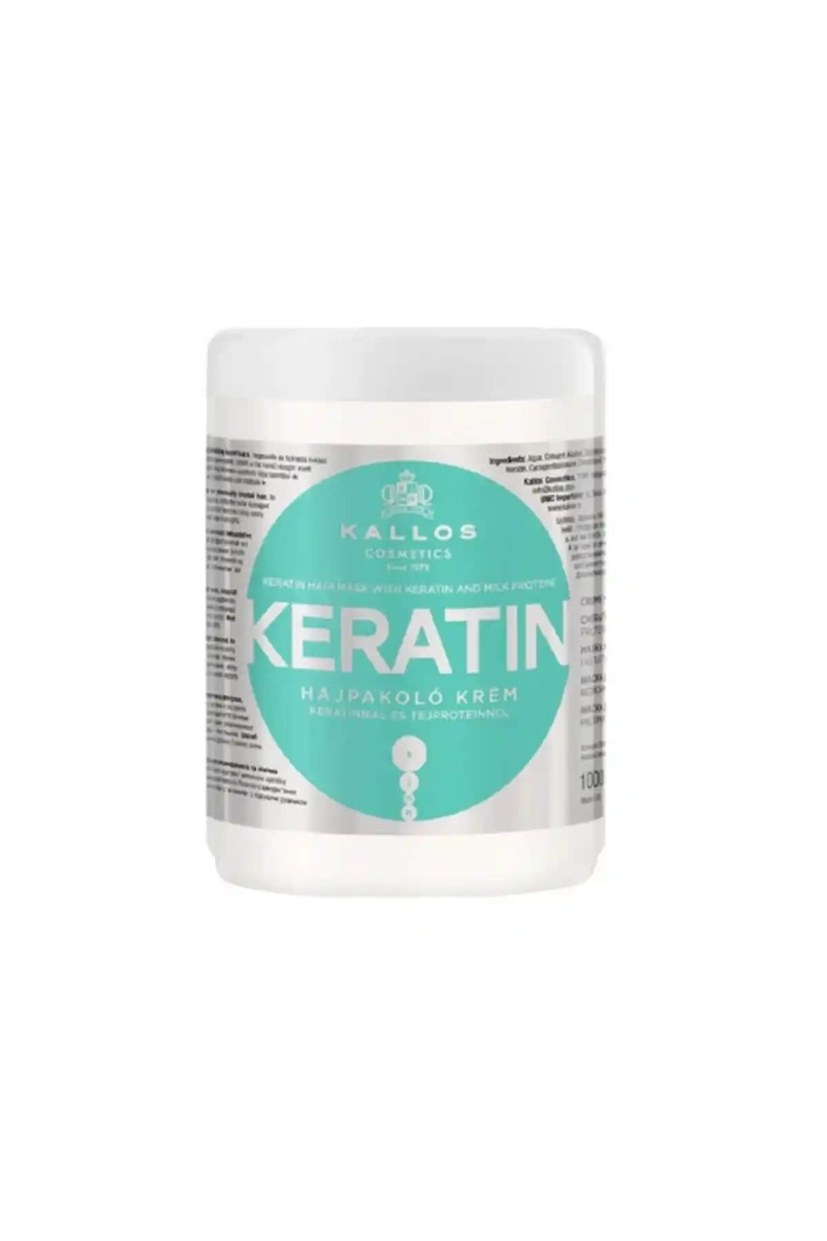 Kallos Kozmetik Keratin ve Süt Proteini İçeren Saç Maskesi ile Güçlü ve Sağlıklı Saçlar İçin Etkili Bakım