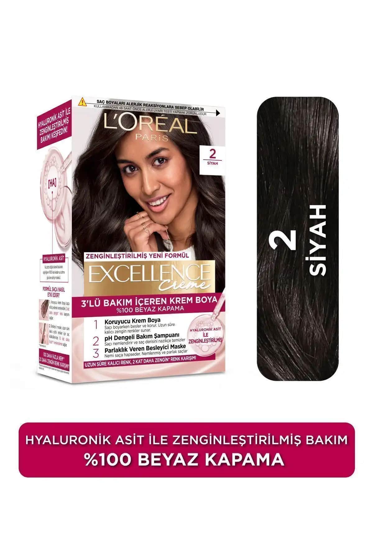 2025'te L'Oreal Paris Excellence Creme Siyah Saç Boyasıyla Doğallık ve Kalıcılık