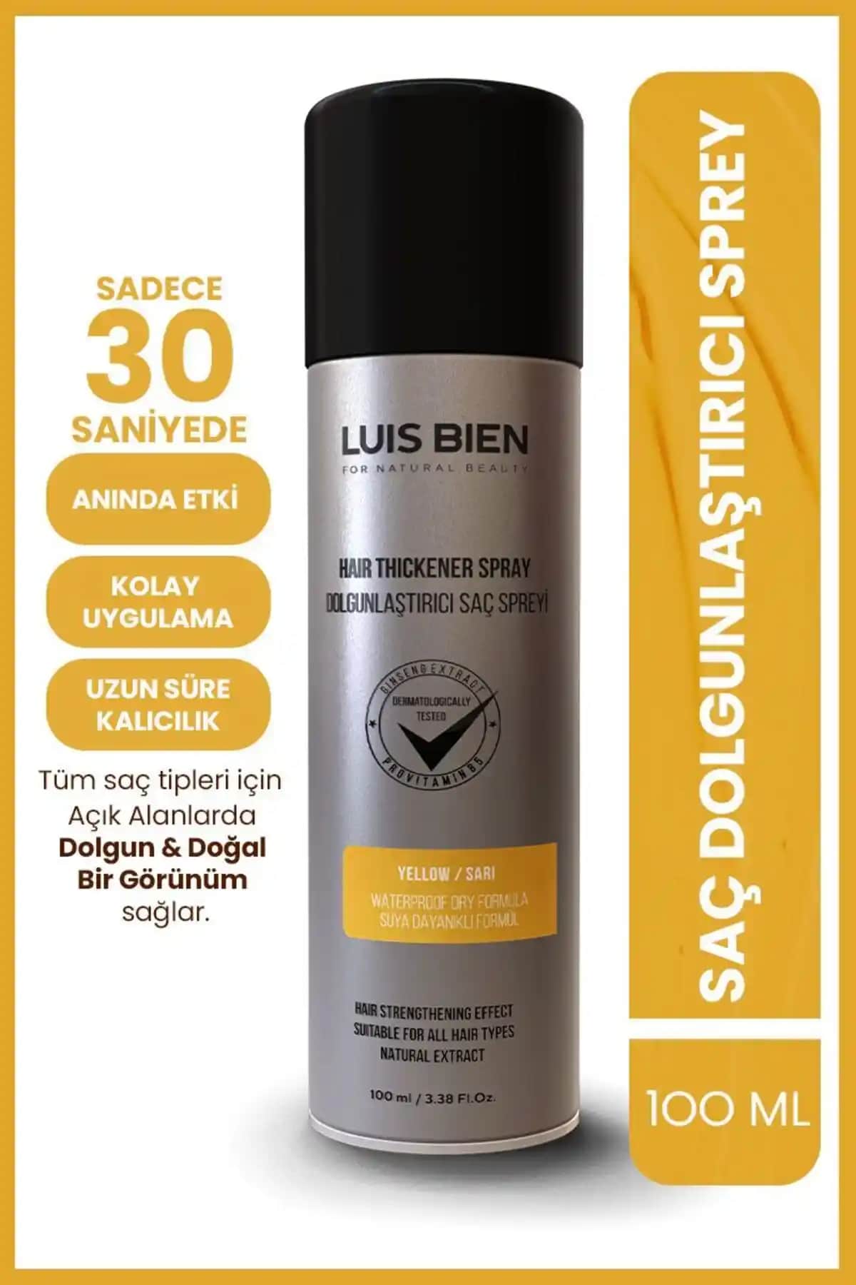 Luis Bien Sarı Saç Dolgunlaştırıcı Sprey İncelemesi ve Kullanım Rehberi