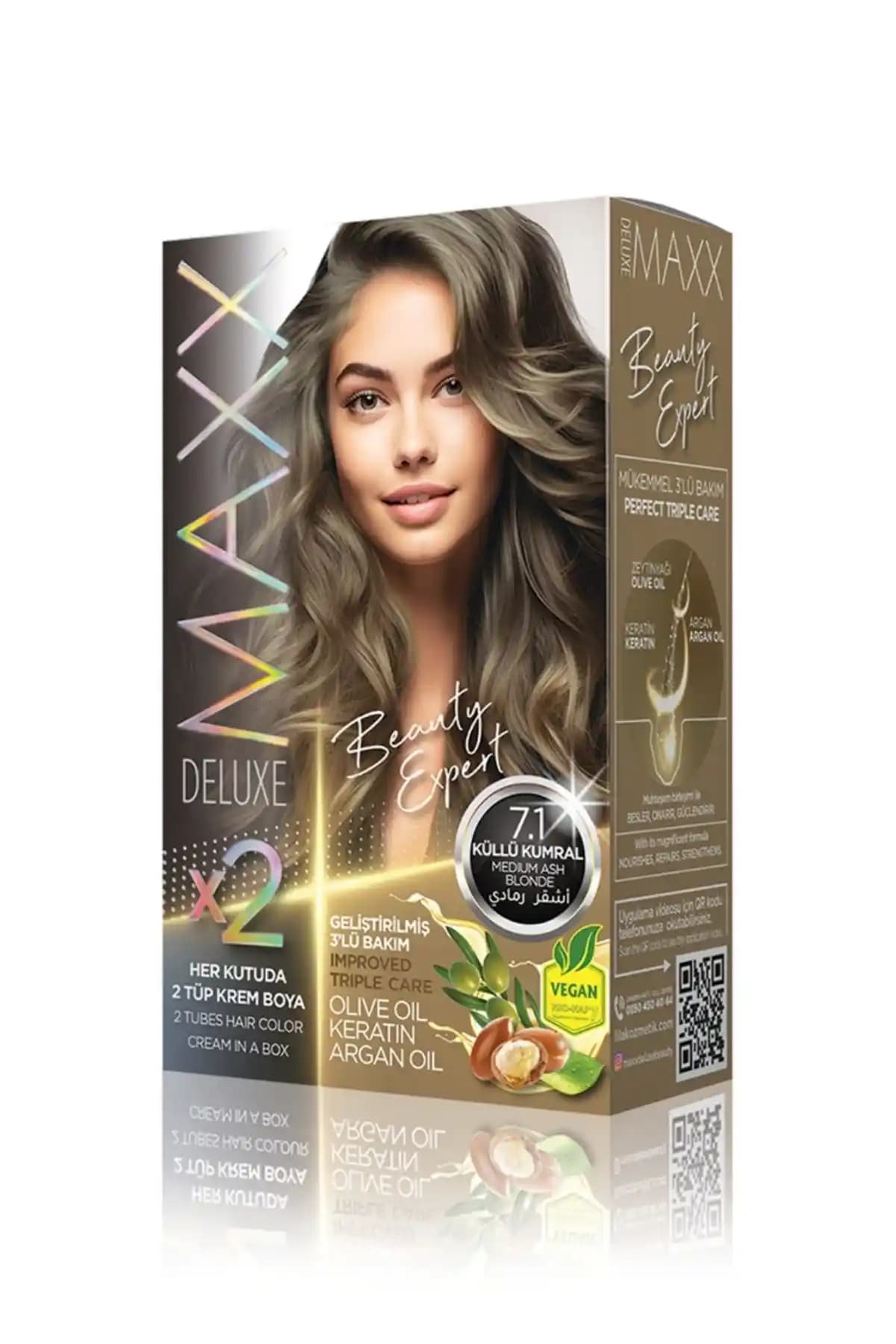 MAXX DELUXE Beauty Expert 7.1 Küllü Kumral Set Boya: Kalıcılık ve Doğallık Bir Arada