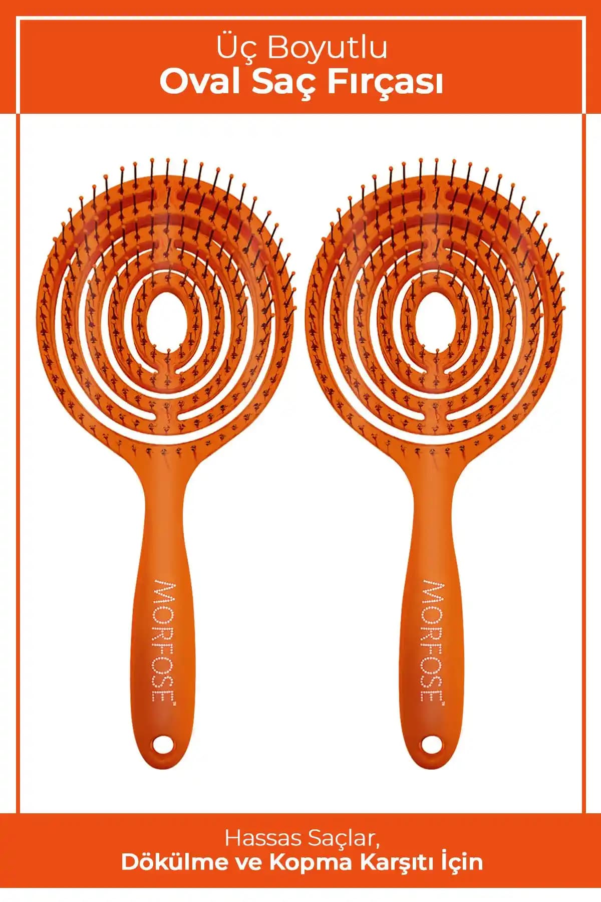 Morfose Pro Üç Boyutlu Oval Saç Fırçası: Sağlıklı ve Parlak Saçlar İçin Etkili Çözüm