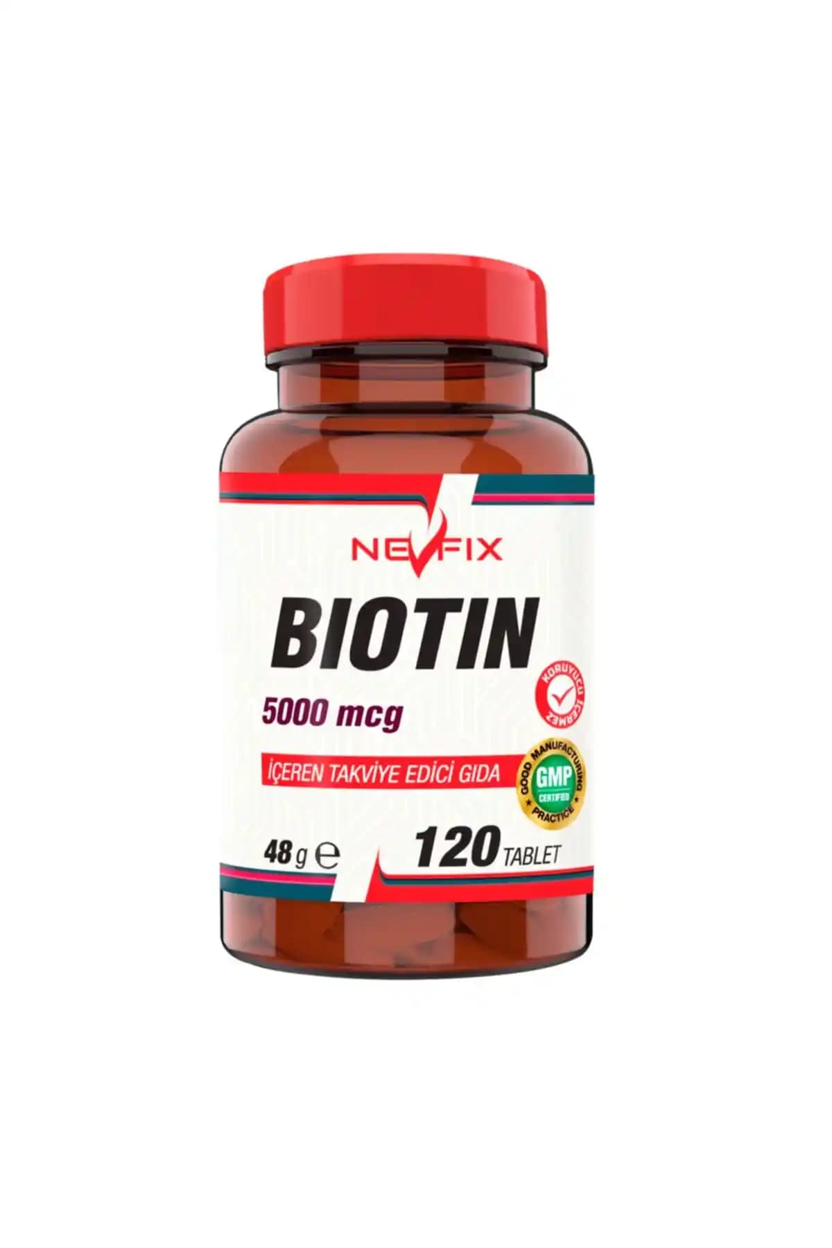 Nevfix Biotin 5 mg ile Saç ve Tırnak Sağlığını Güçlendiren Takviye Ürünü